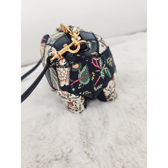 Tory Burch Peggy the Pig Small Leather Shoulder Bag Rare 6"W x 4"D x 4.5"H - Picture 11 of 15